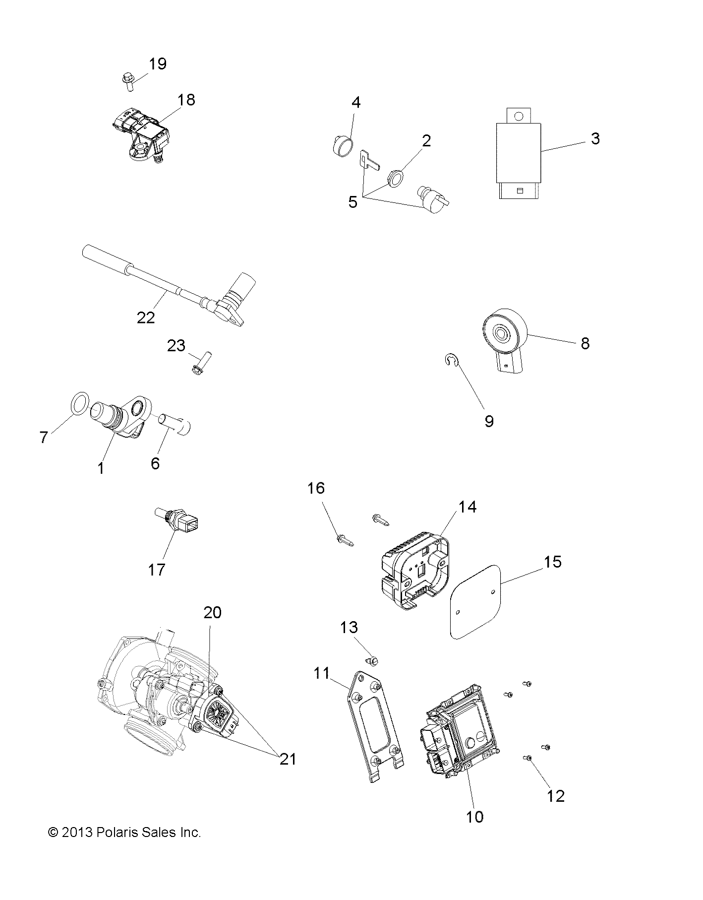 Part Number : 2207959 K SPORTSMAN  REGULATOR  TRG