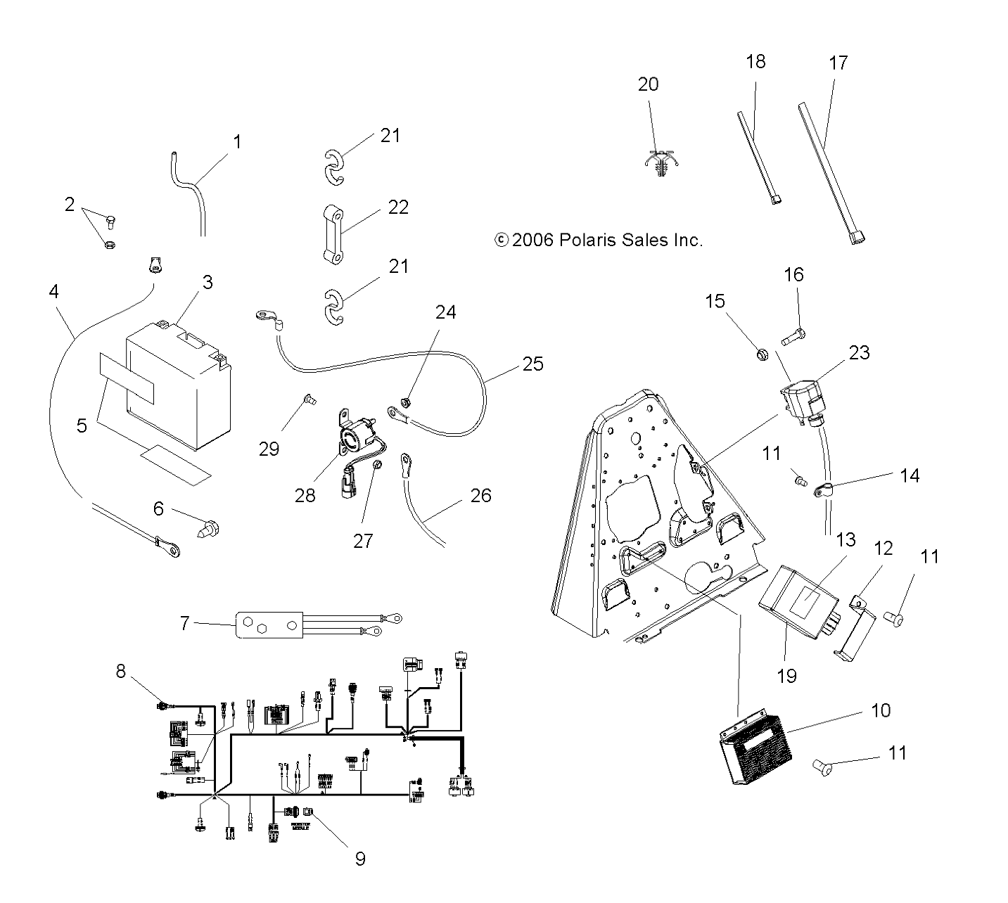 Part Number : 2410795 MAIN HARNESS  SPORTSMAN