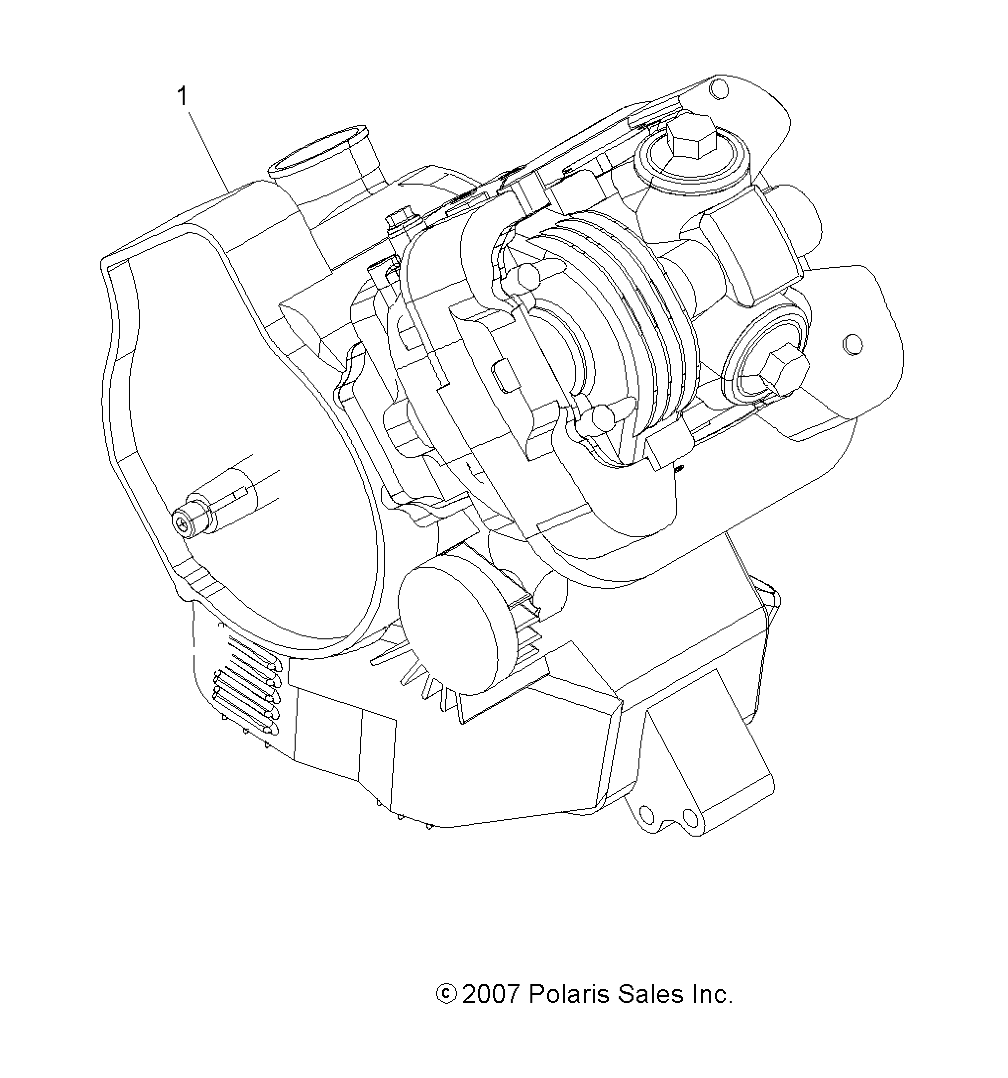 Foto diagrama Polaris que contem a peça 3090029