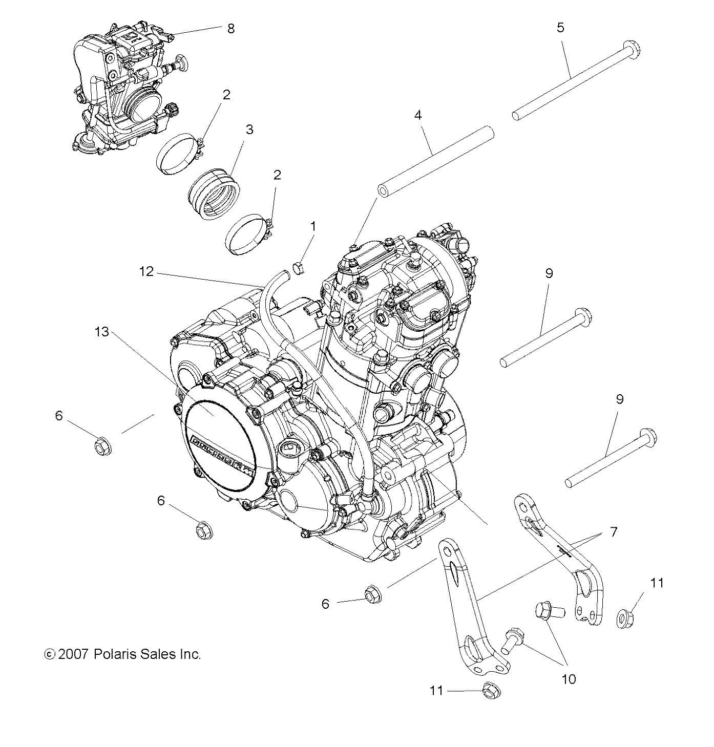 Foto diagrama Polaris que contem a peça 1203648