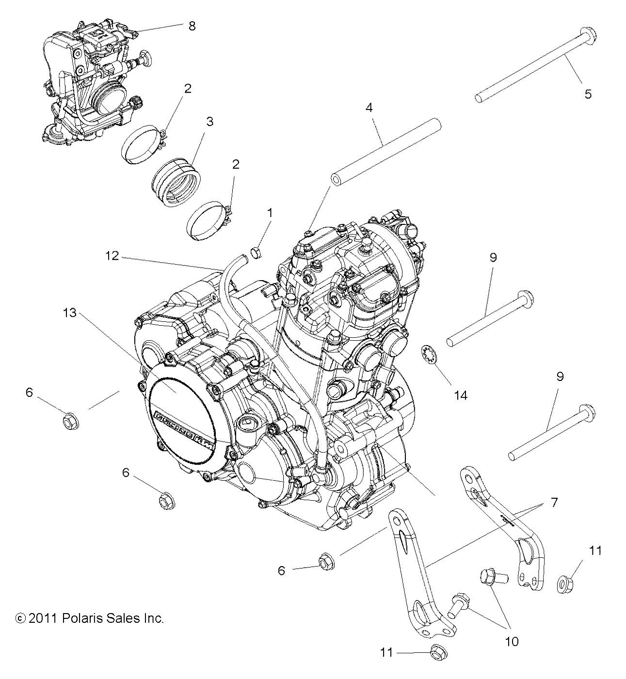 Foto diagrama Polaris que contem a peça 7518712