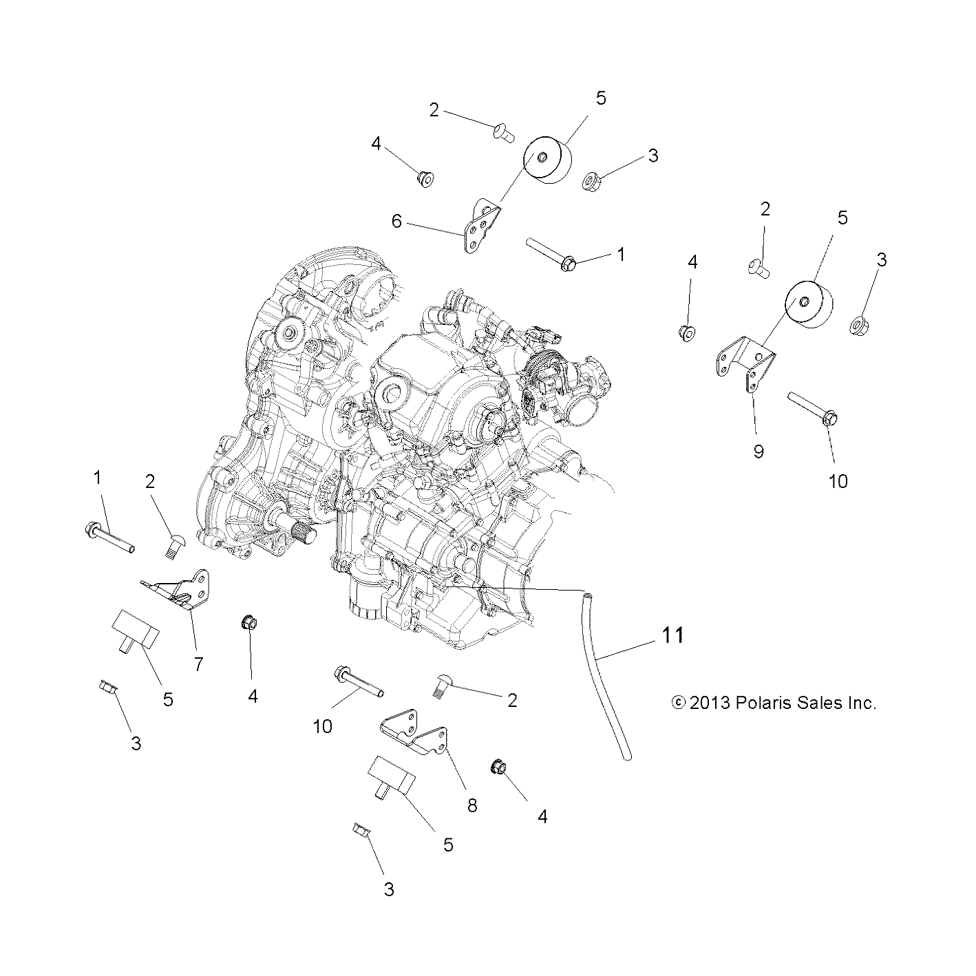 Foto diagrama Polaris que contem a peça 5251715