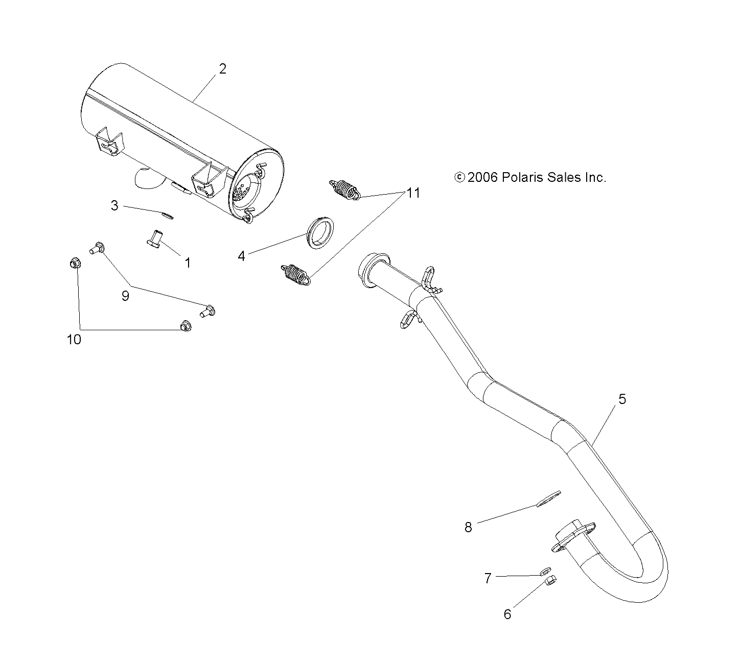 Foto diagrama Polaris que contem a peça 3087199