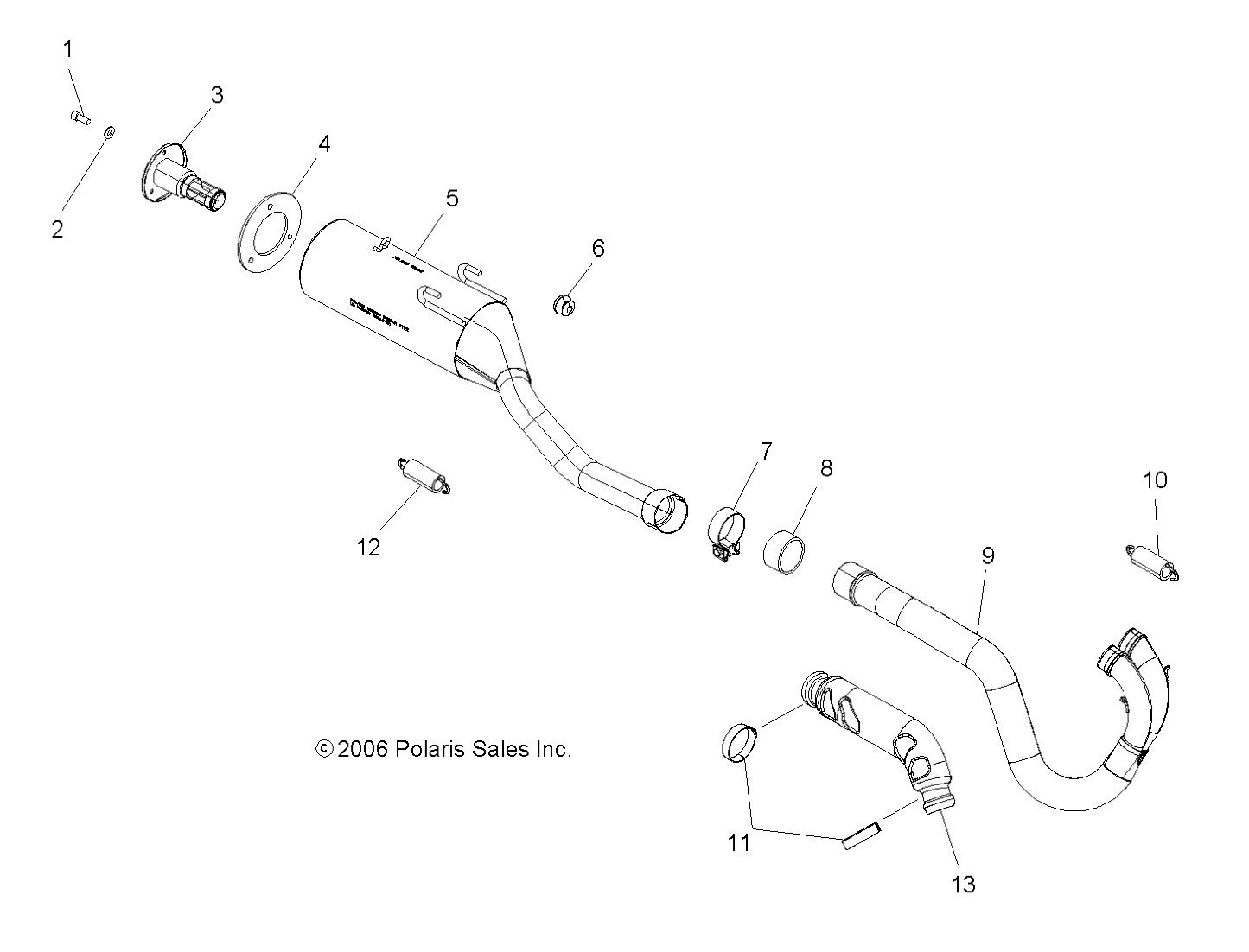 Part Number : 7081468 CLAMP-HEAT SHIELD EXHAUST