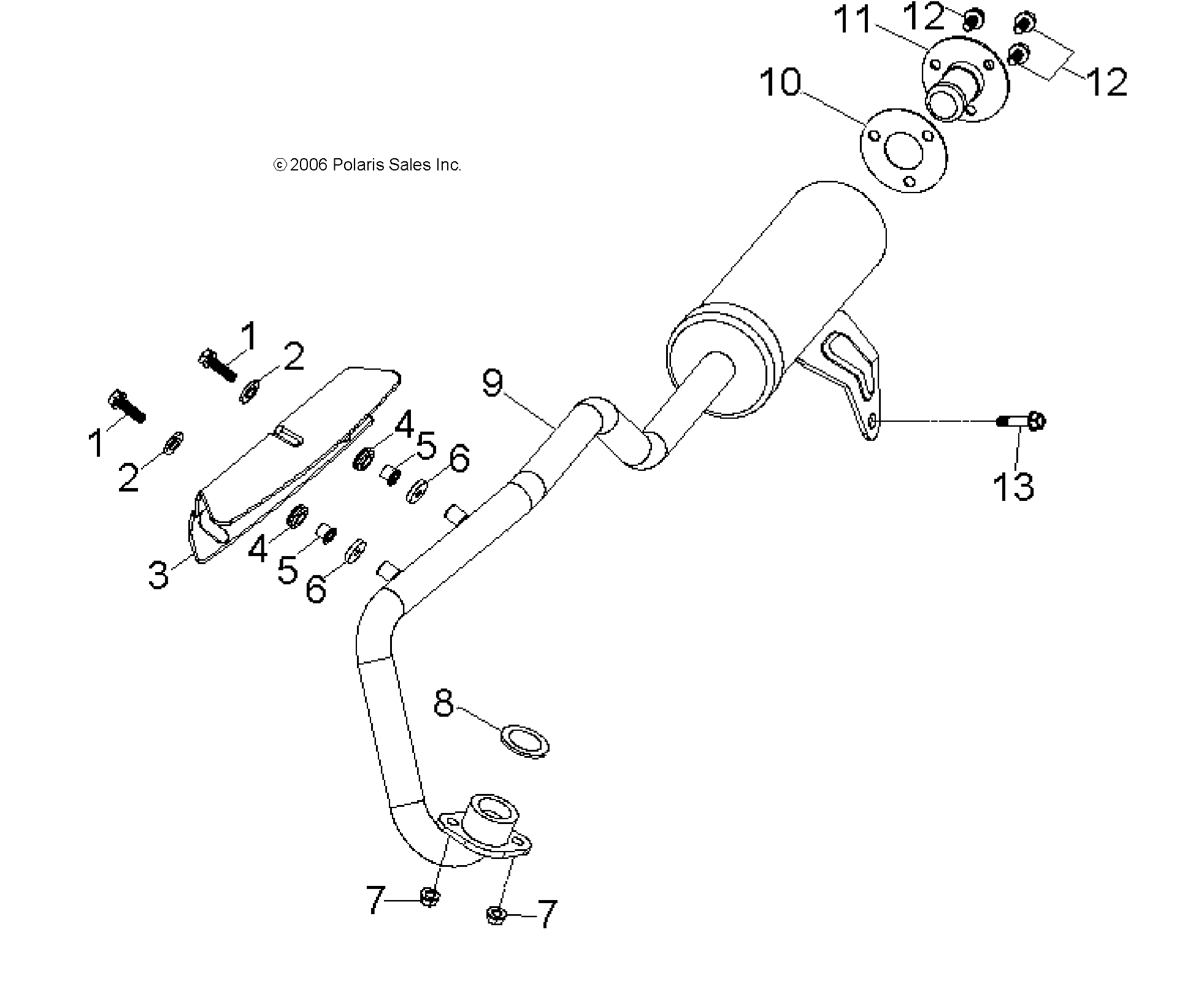 Part Number : 0455340 EXHAUST GASKET