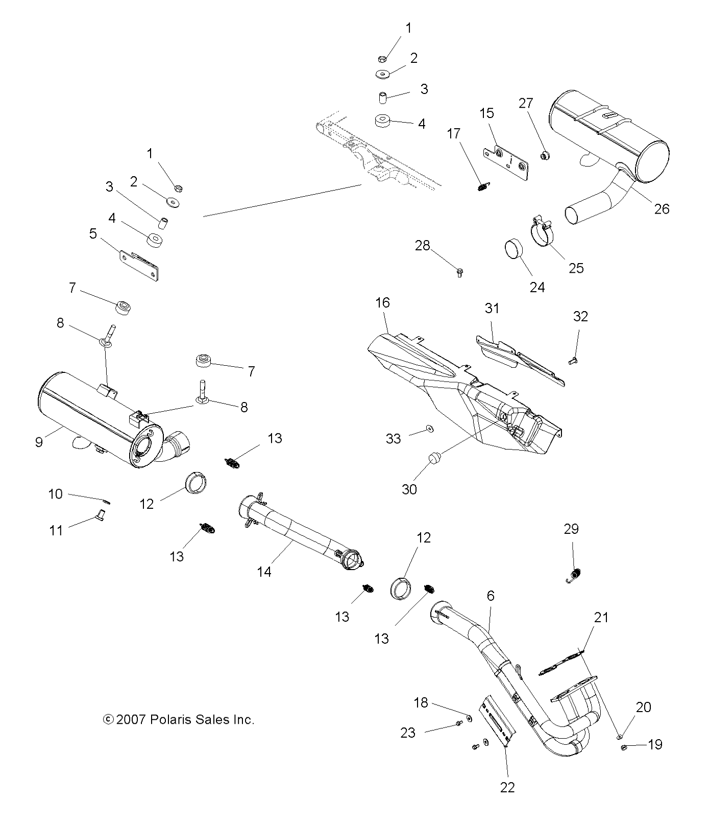 Part Number : 1261798-489 WELD-EXHAUST SECONDARY BLK