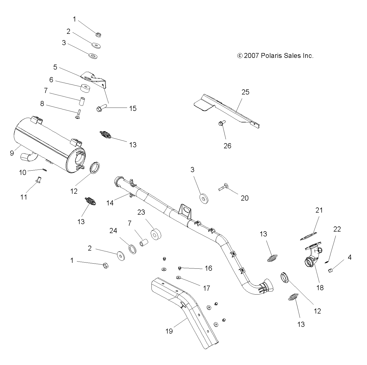 Foto diagrama Polaris que contem a peça 5249688