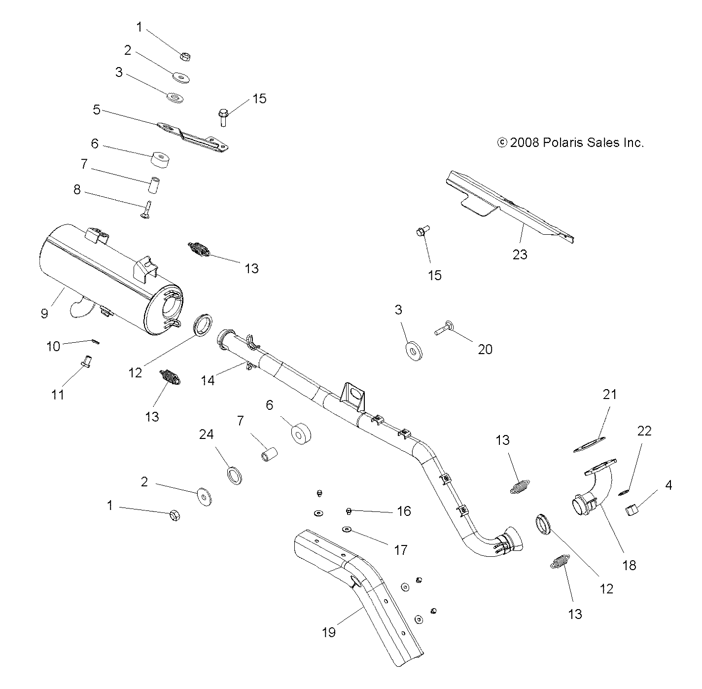 Foto diagrama Polaris que contem a peça 7556401
