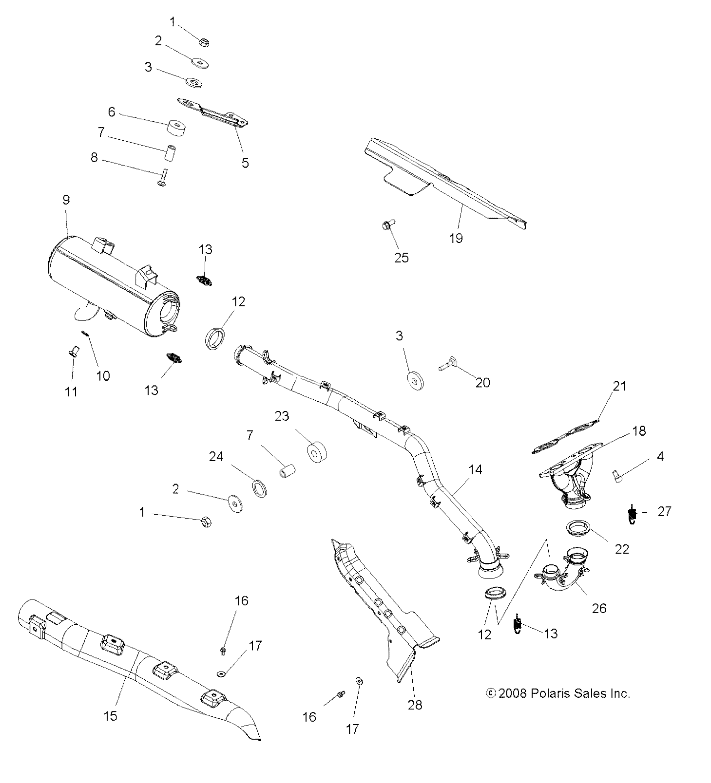 Foto diagrama Polaris que contem a peça 5251221