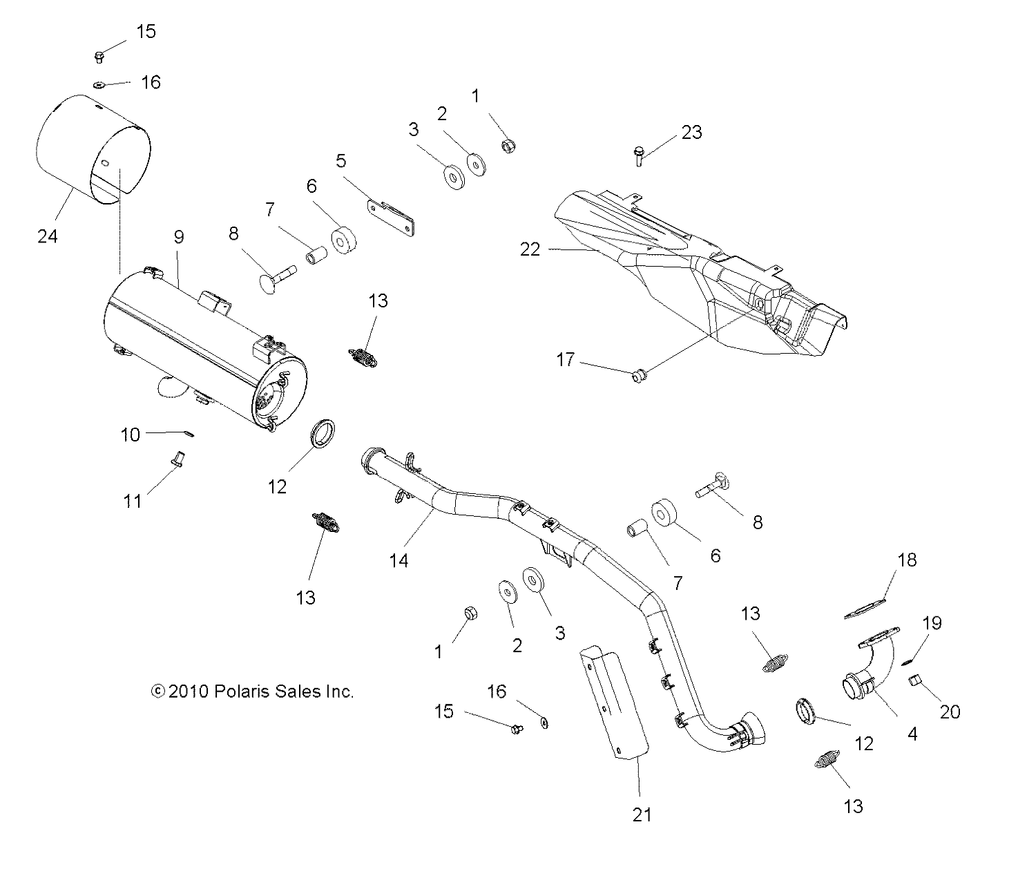 Part Number : 5254444 EXHAUST SHIELD  OUTER