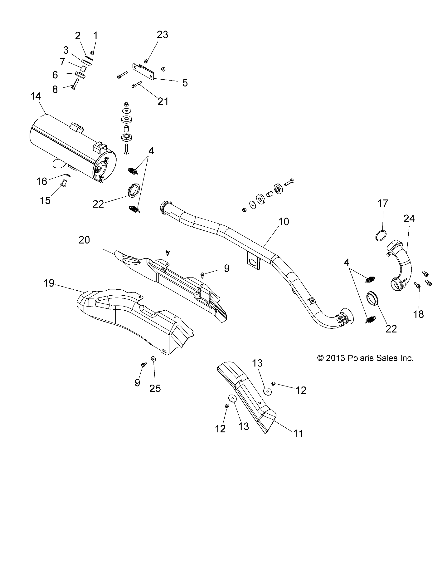 Foto diagrama Polaris que contem a peça 5257786