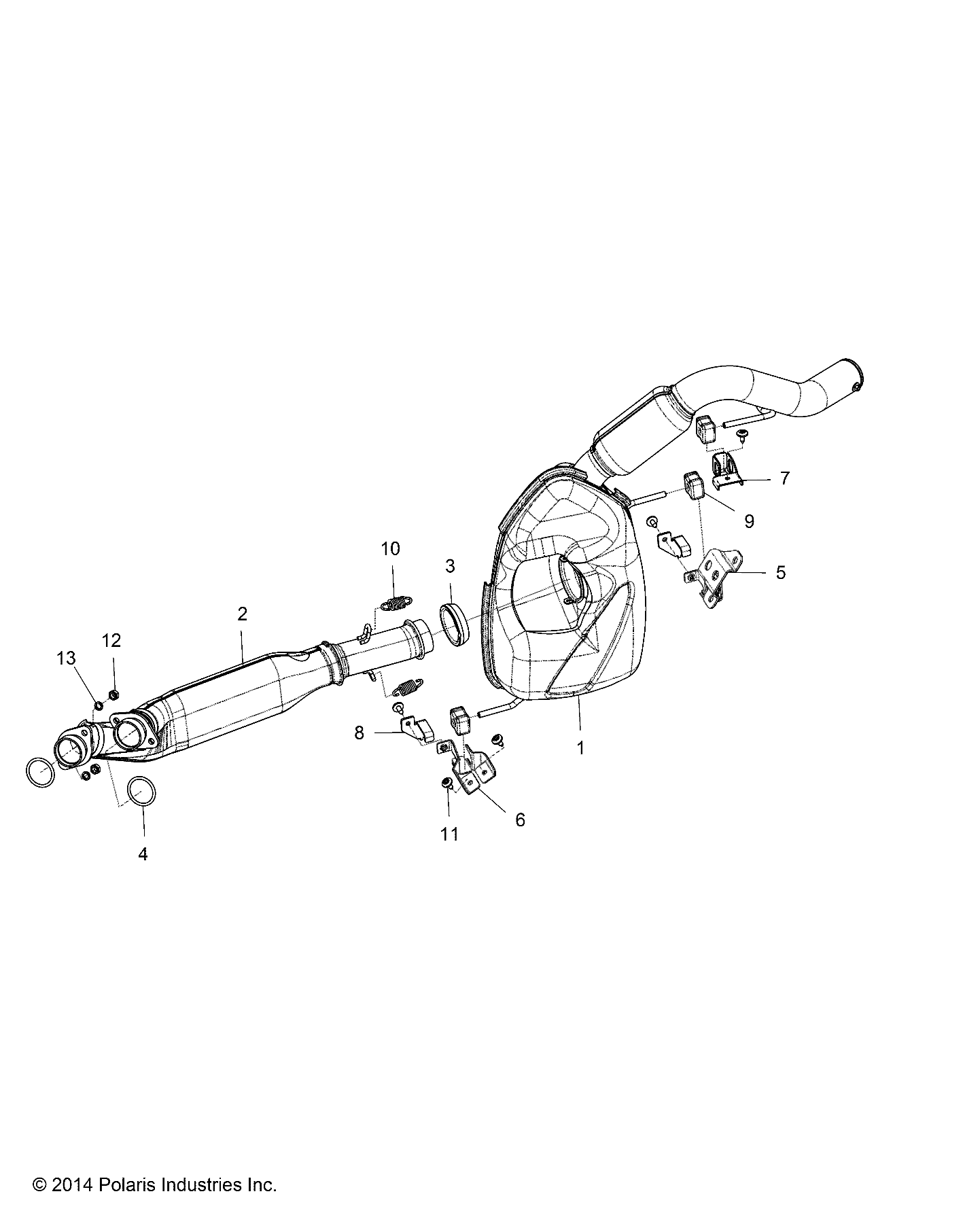 Part Number : 1262570 ASM-EXHAUST SILENCER