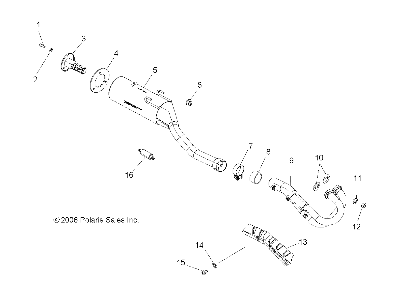 Foto diagrama Polaris que contem a peça 1261517-029