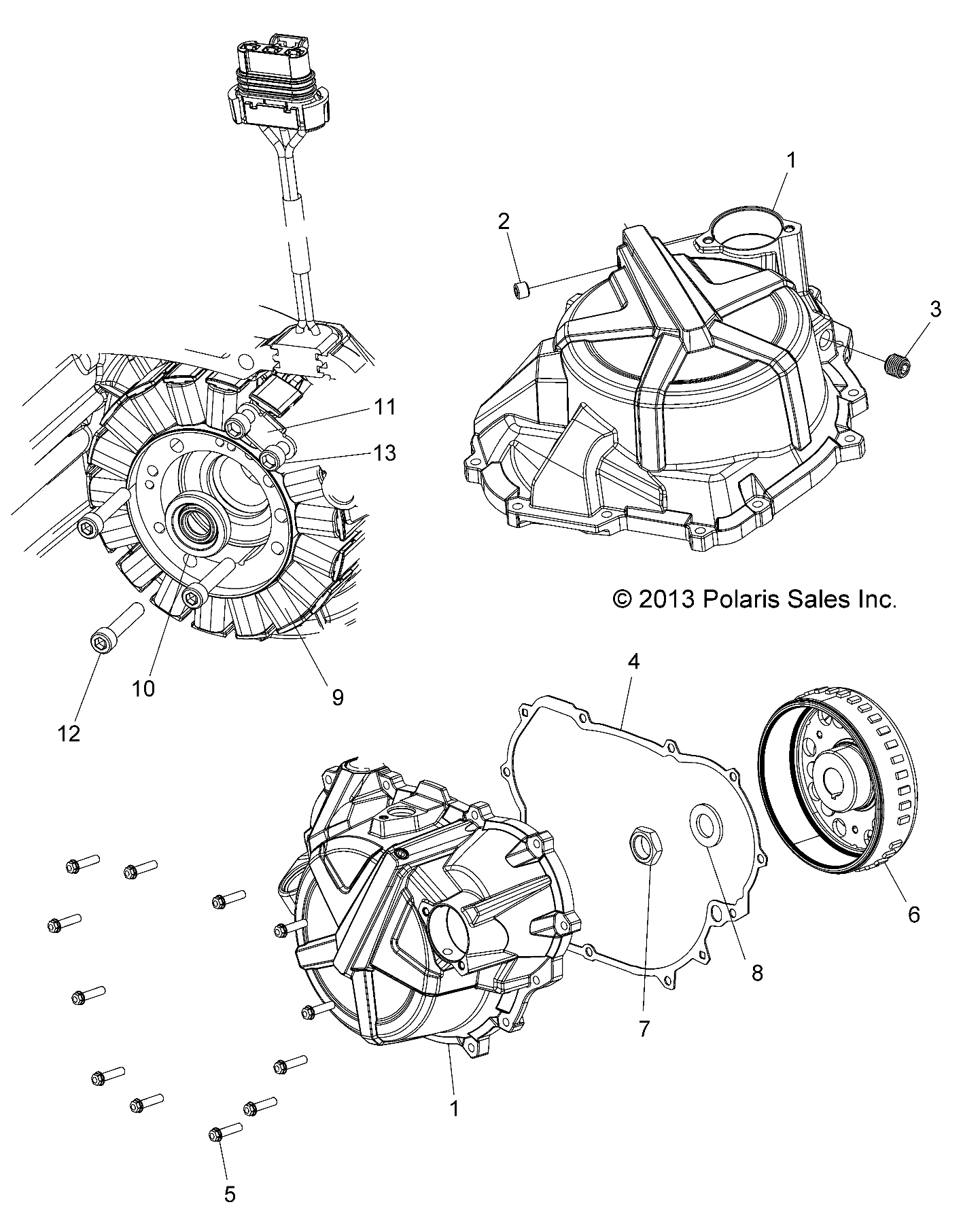 Foto diagrama Polaris que contem a peça 4014404