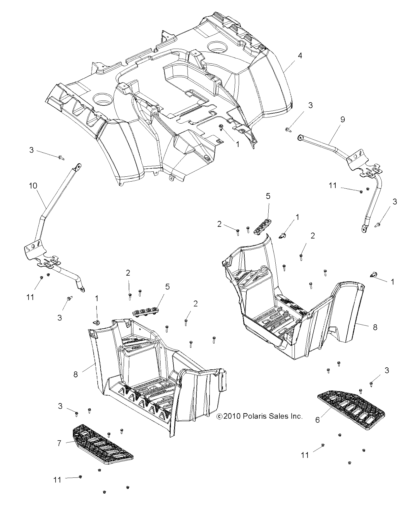 Part Number : 5437887-605 CAB-RR SPMN TOUR PNTD B. MIST