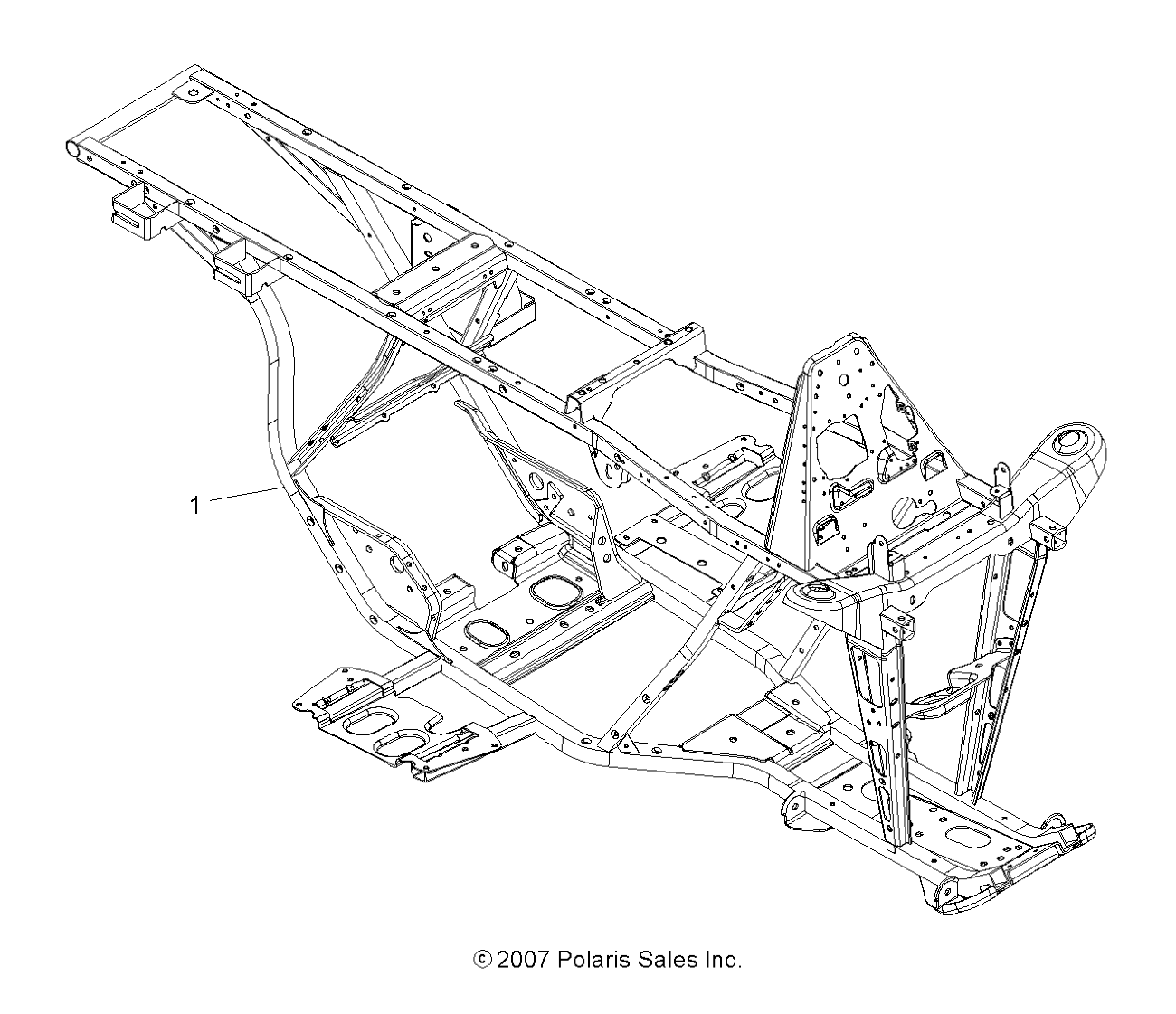 Part Number : 1016272-067 WELD-MAIN FRAME BLK