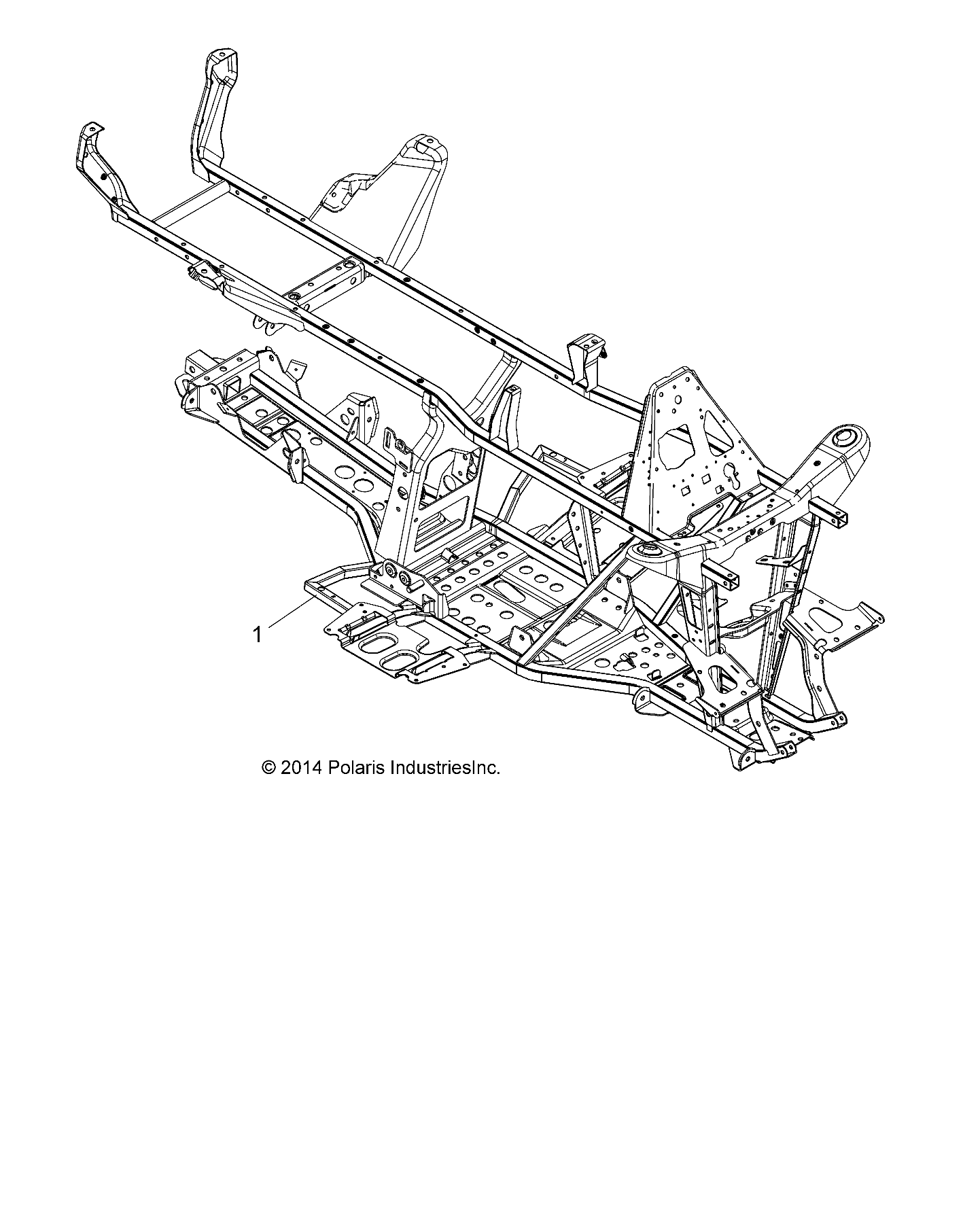 Part Number : 1020629-067 MAIN FRAME WELD  MEDIUM GLOSS