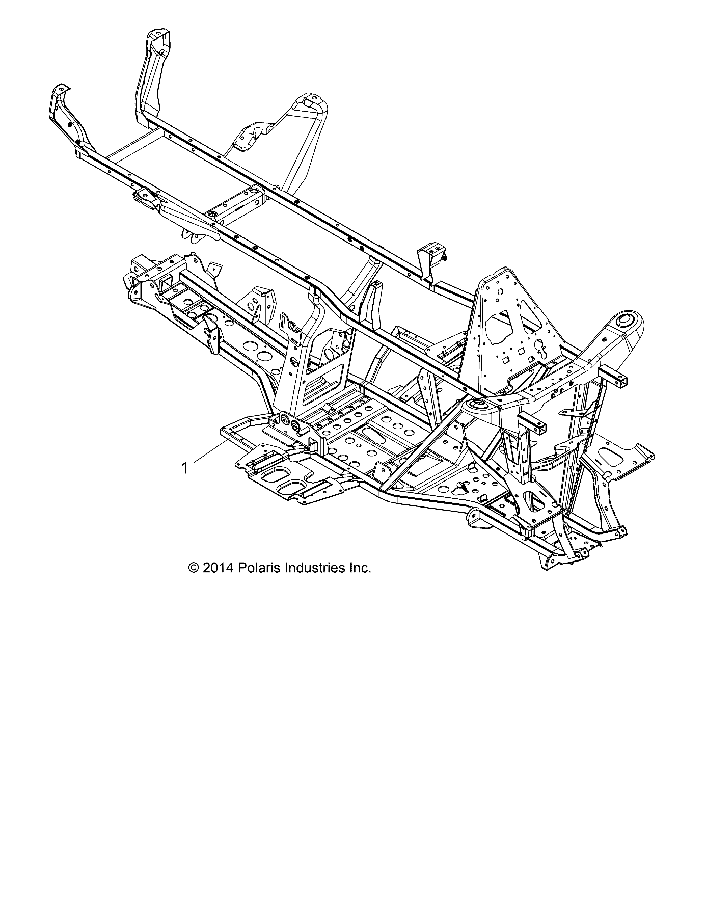 Part Number : 1020629-458 MAIN FRAME WELD  MATTE BLACK