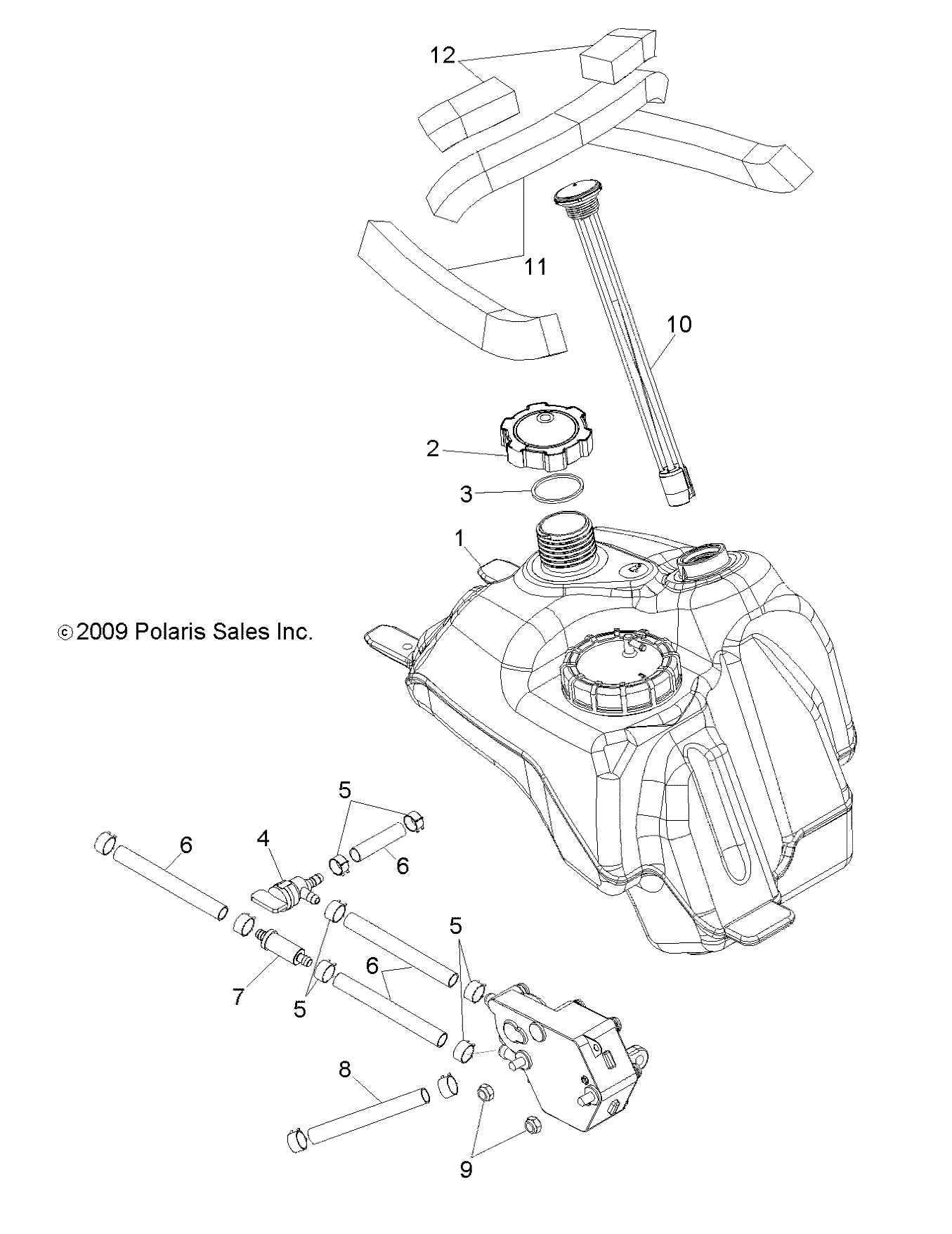 Part Number : 2521034 FUEL TANK ASSEMBLY