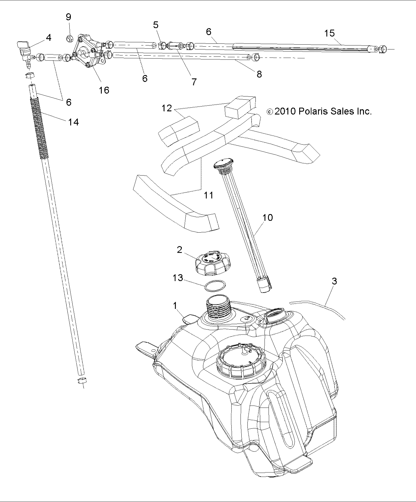 Foto diagrama Polaris que contem a peça 5813551