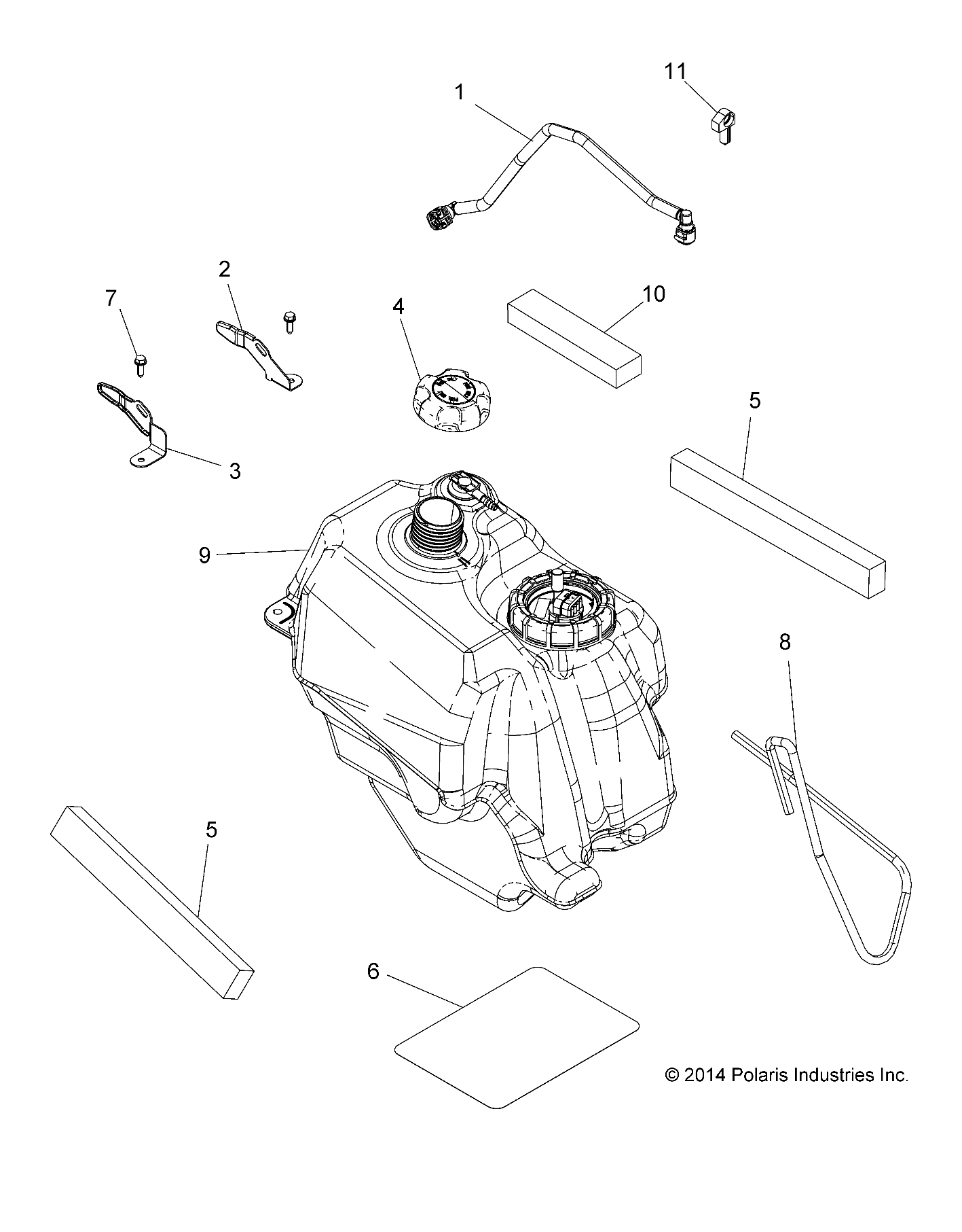 Foto diagrama Polaris que contem a peça 5813994