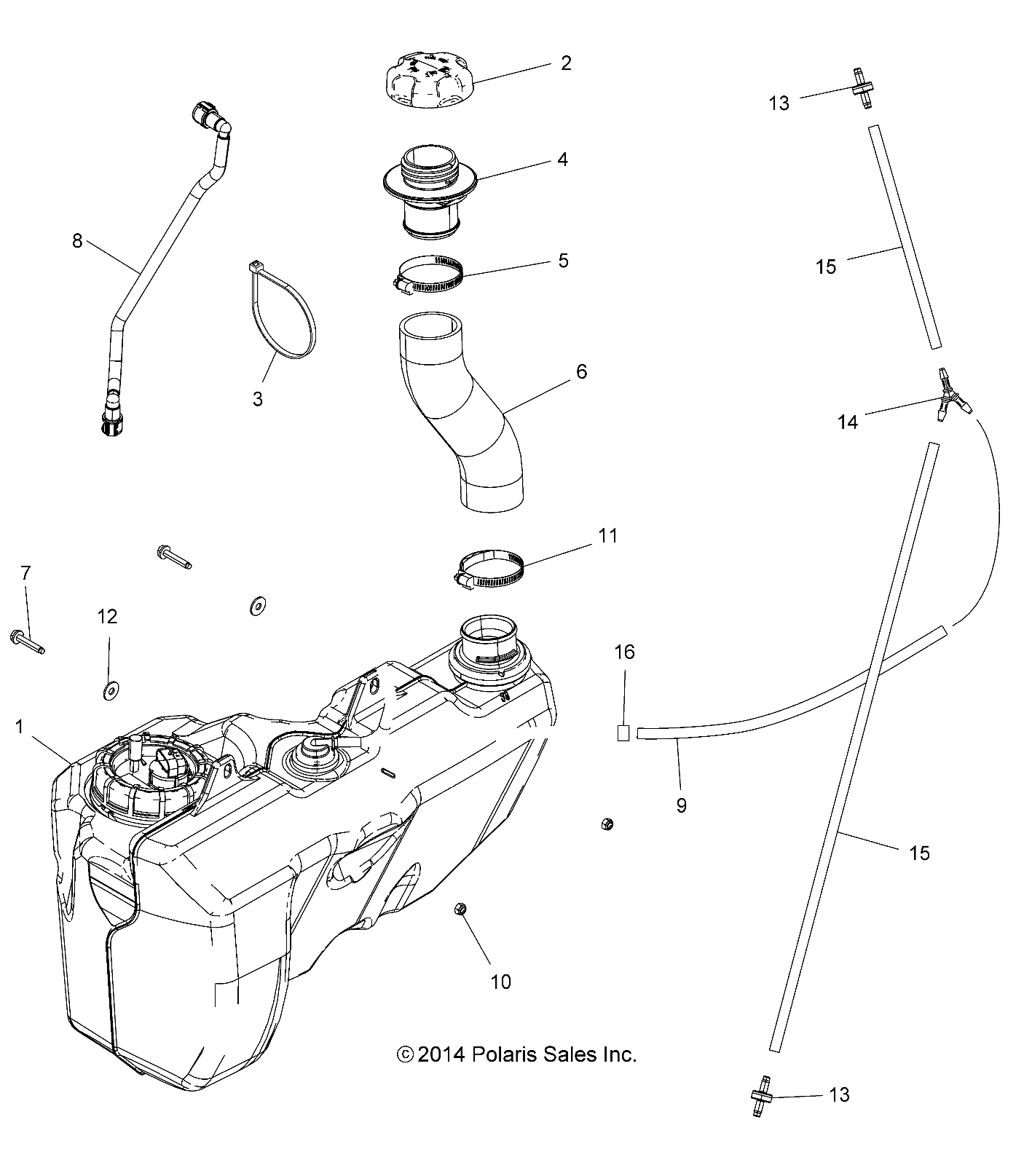 Foto diagrama Polaris que contem a peça 2205469