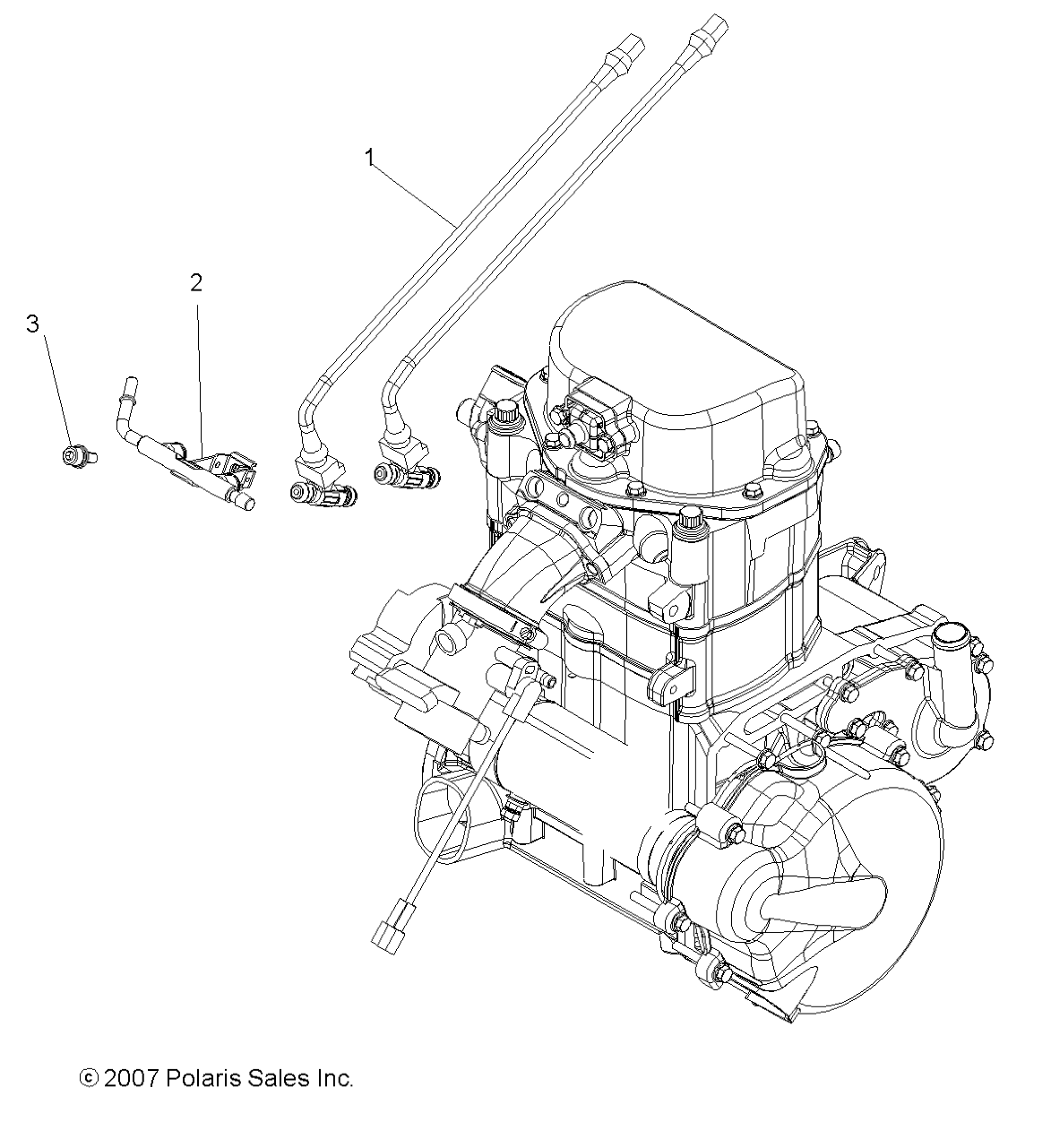 Part Number : 2520451 DUAL POINT FUEL RAIL