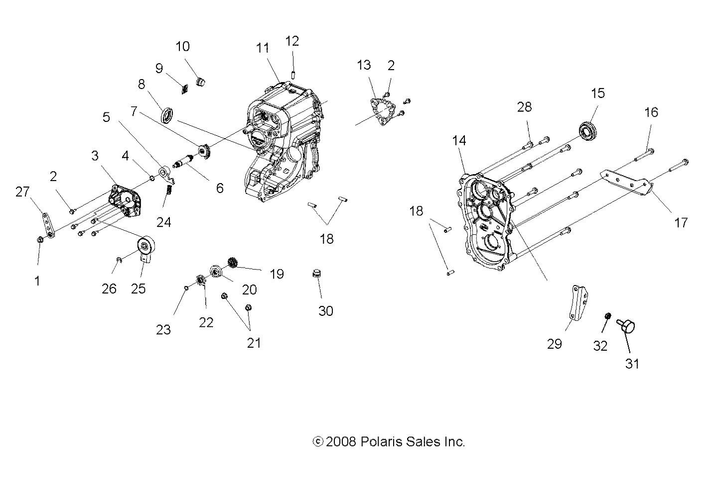 Foto diagrama Polaris que contem a peça 3233866