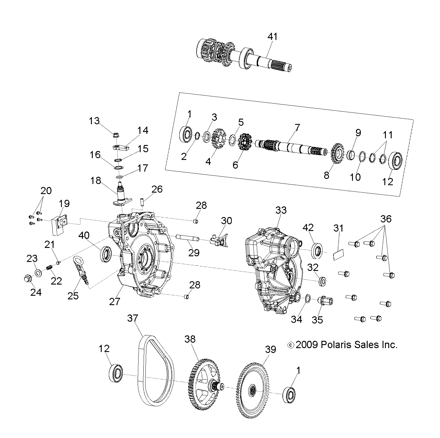 Foto diagrama Polaris que contem a peça 3233636