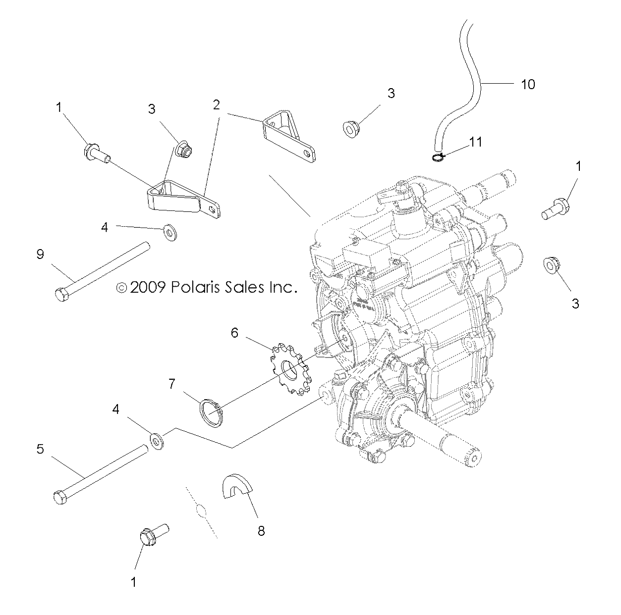 Foto diagrama Polaris que contem a peça 5211517