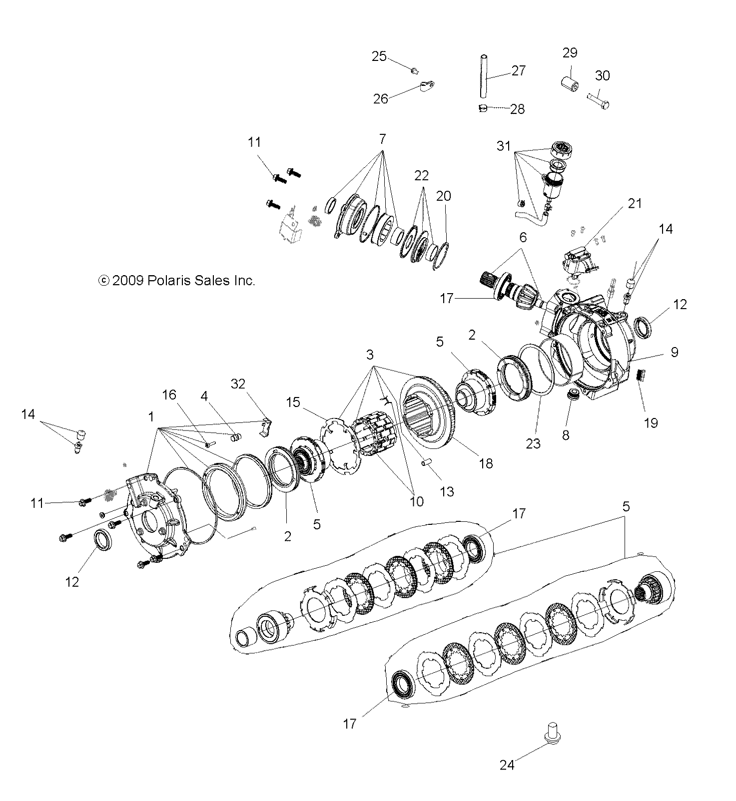 Part Number : 1332832 ASM-GEARCASE PINLESS