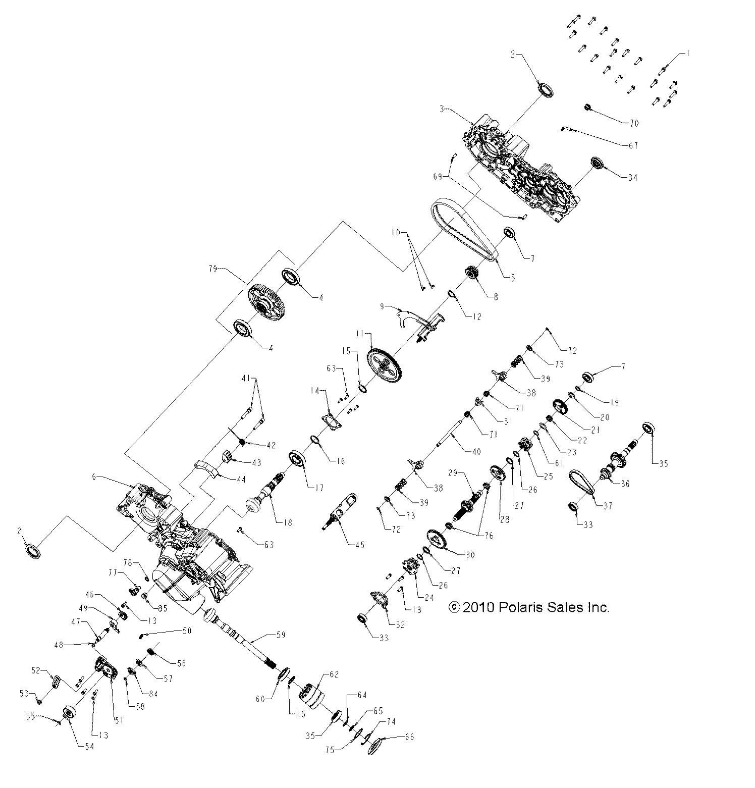 Foto diagrama Polaris que contem a peça 3234355