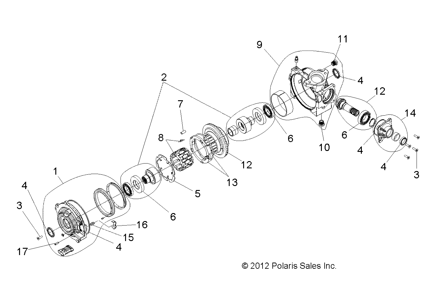 Foto diagrama Polaris que contem a peça 2203731