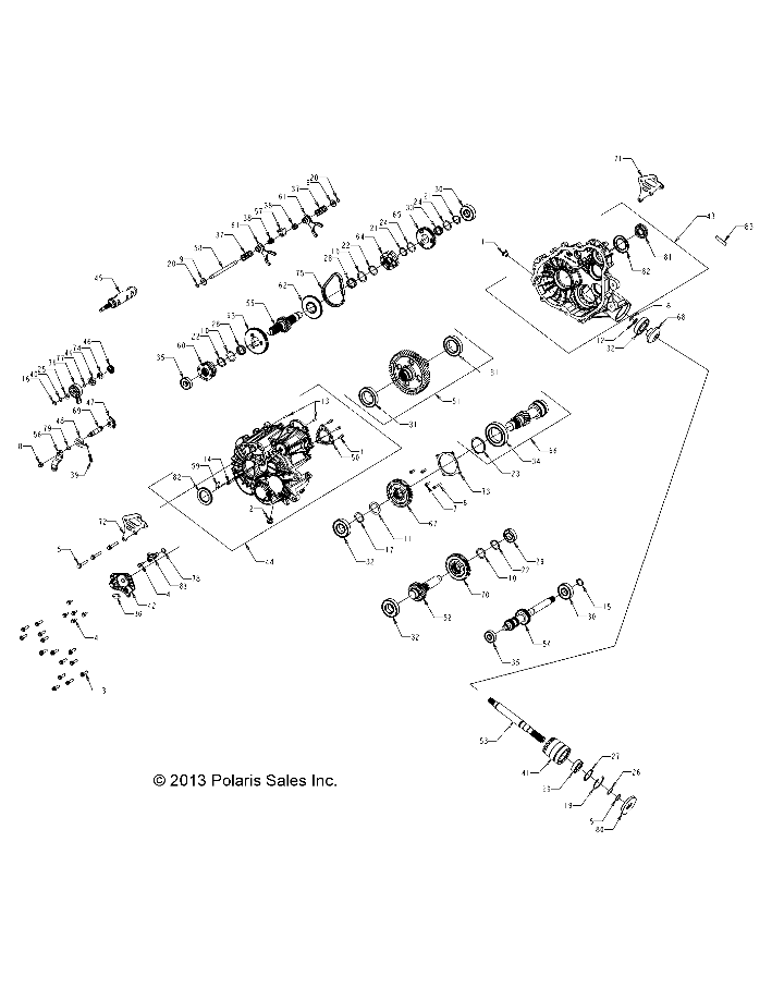 Part Number : 1333106 ASM-GEARCASE COMPLETE