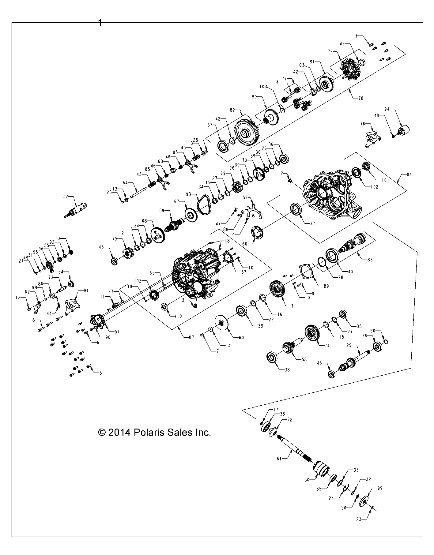 Part Number : 1333140 ASM-GEARCASE COMPLETE INTL