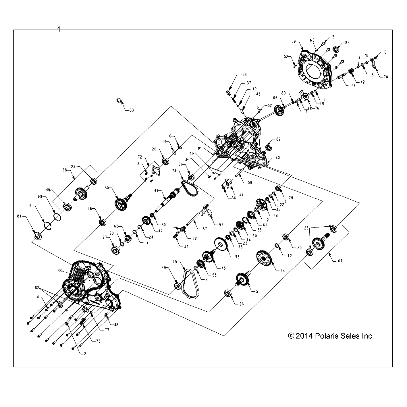 Foto diagrama Polaris que contem a peça 4012167