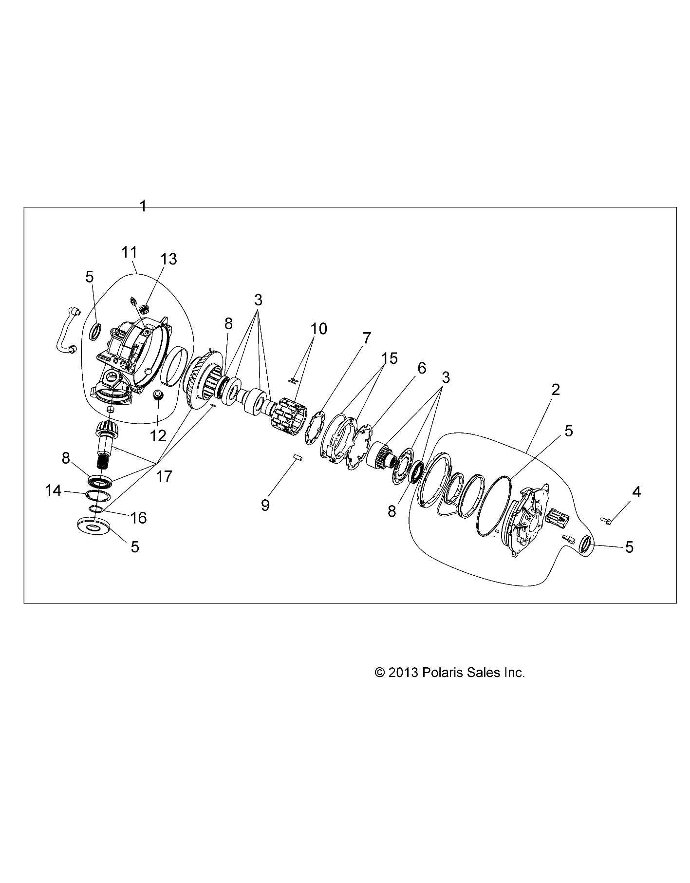 Part Number : 3235638 HOUSING AND PINION CLUTCH GEAR