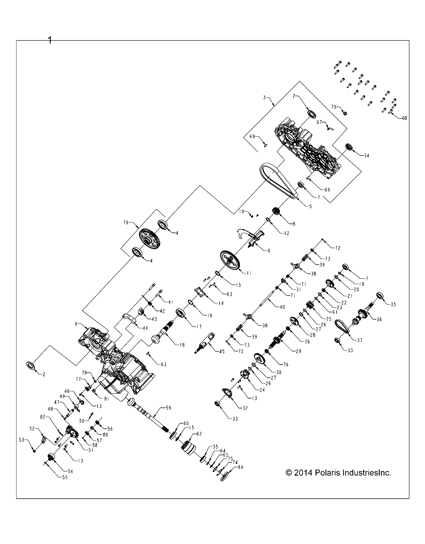 Part Number : 1334034 ASM-TRANSMISSION NO DIFF SNGL