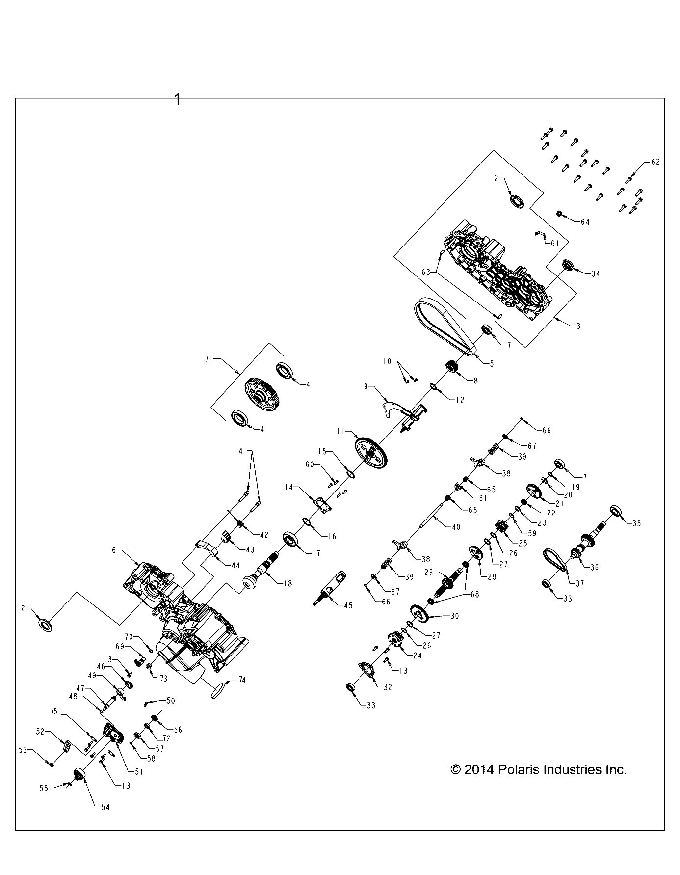 Foto diagrama Polaris que contem a peça 3234916