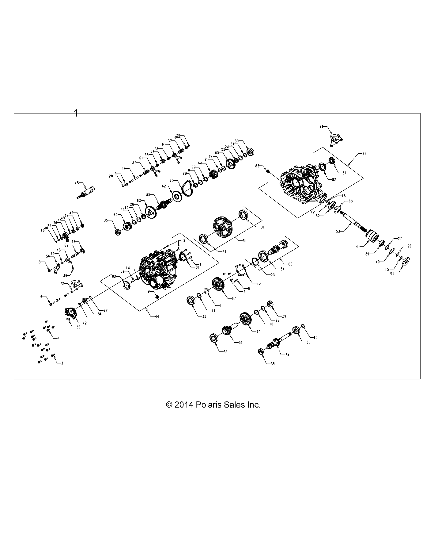 Part Number : 1333376 ASM-GEARCASE COMPLETE MAIN