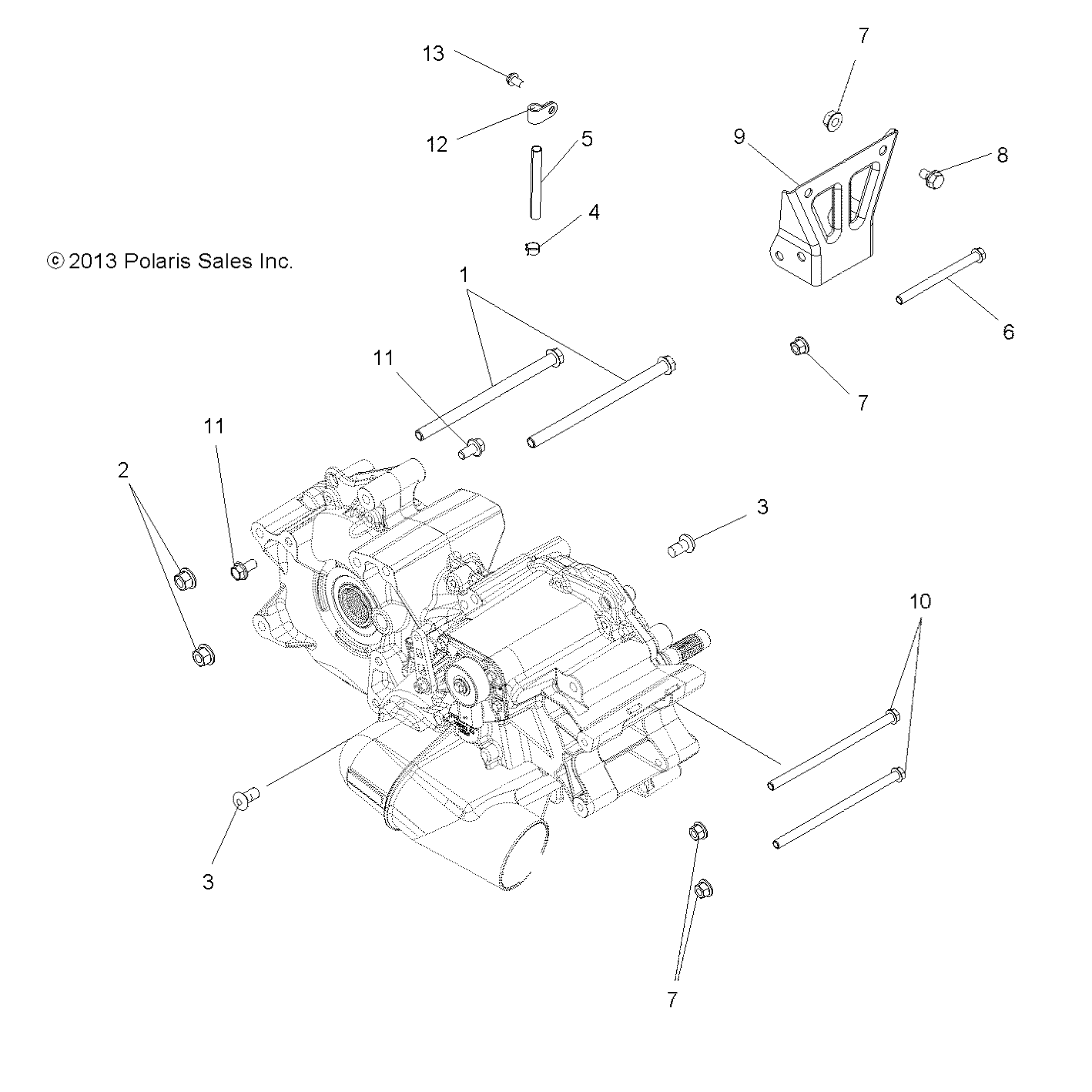 Foto diagrama Polaris que contem a peça 7518927