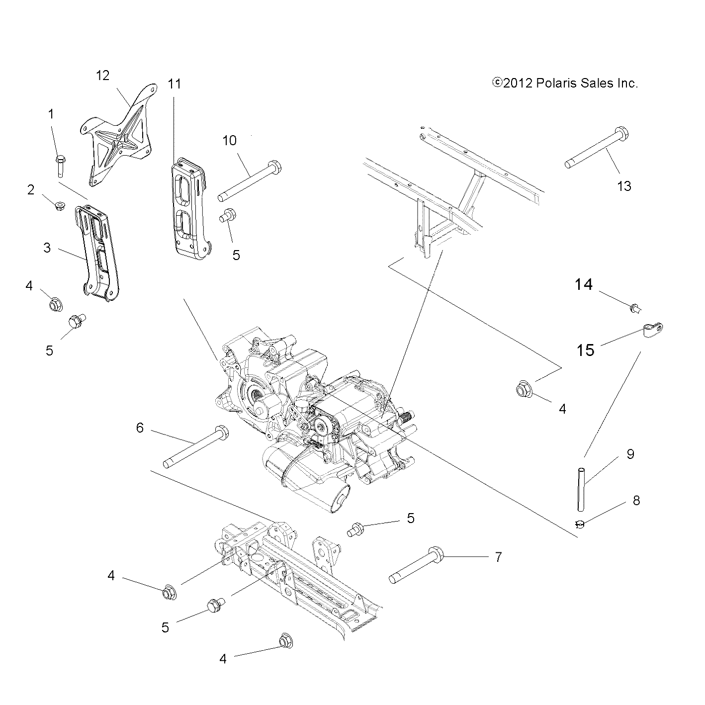 Foto diagrama Polaris que contem a peça 5250178-067