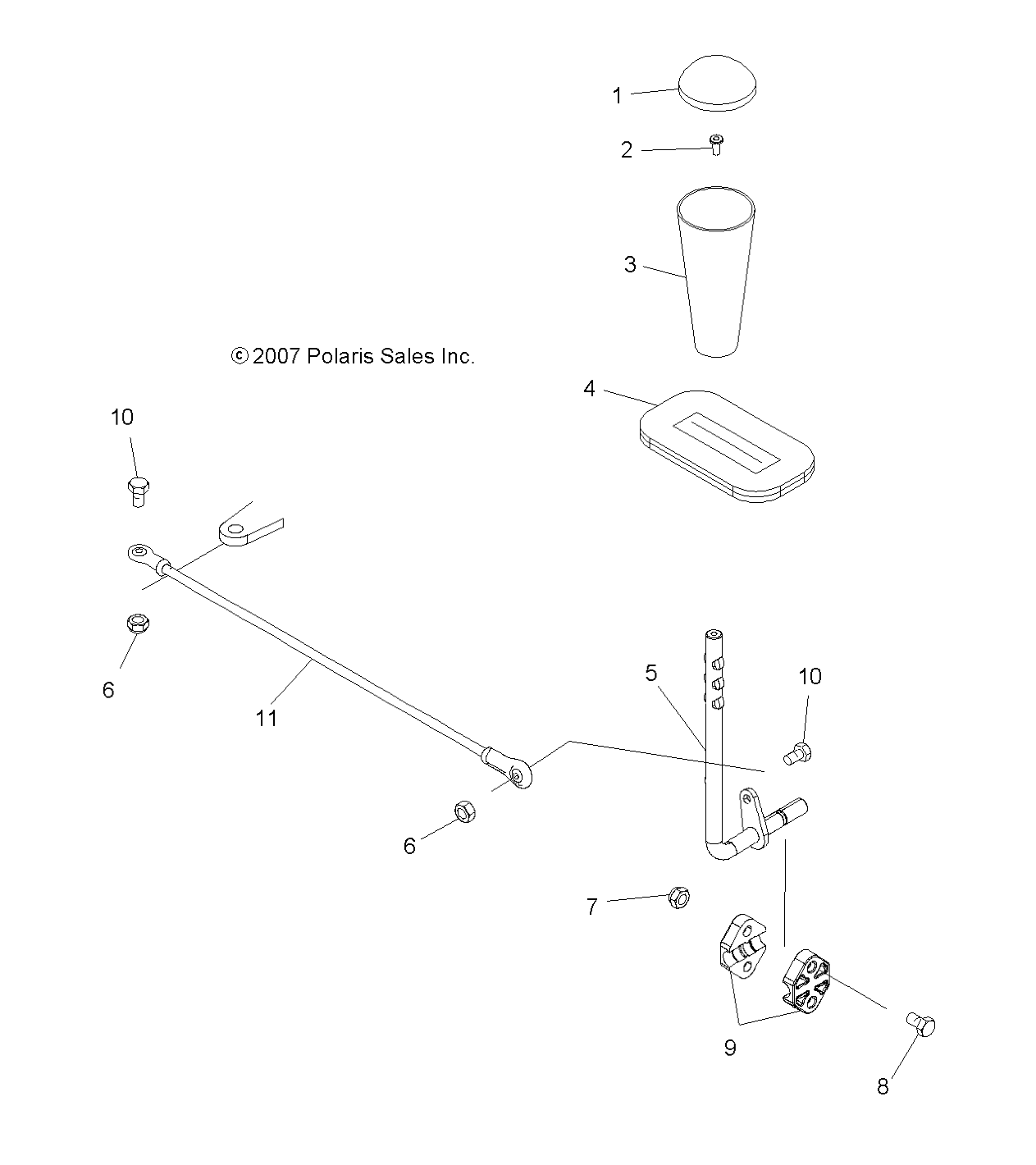 Foto diagrama Polaris que contem a peça 1821206