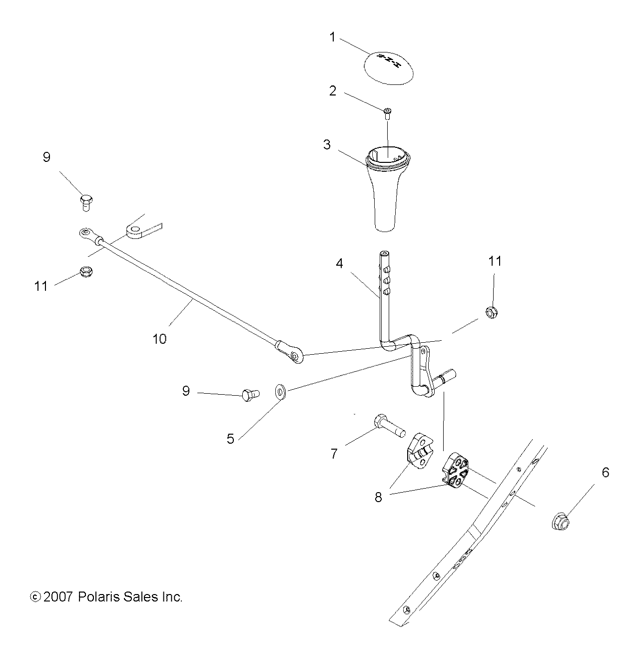 Foto diagrama Polaris que contem a peça 1013678-067