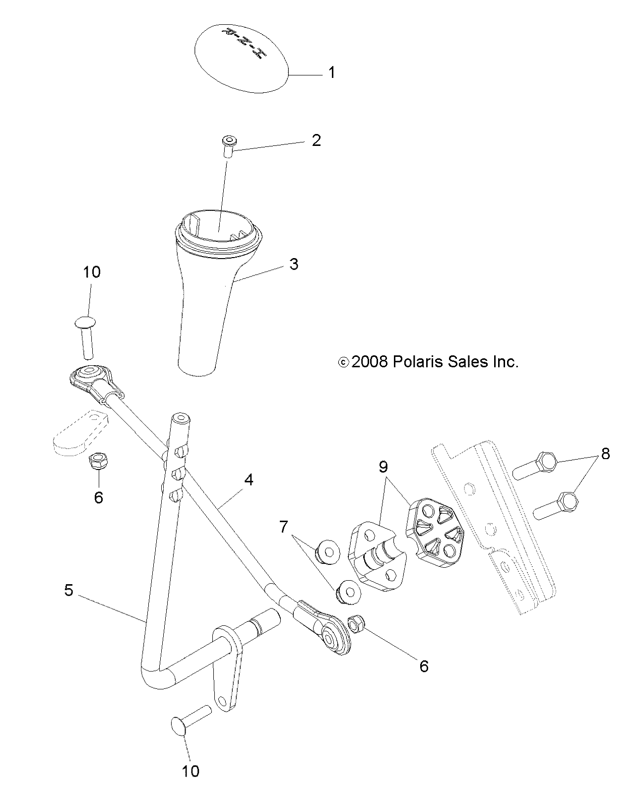 Foto diagrama Polaris que contem a peça 5411006