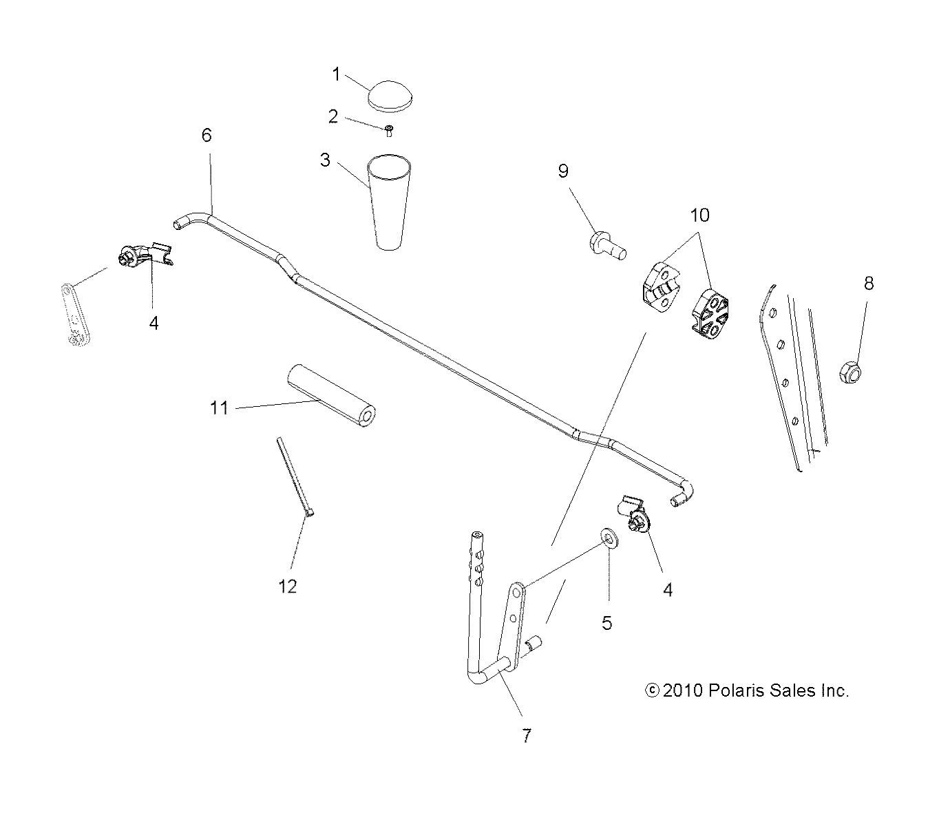 Foto diagrama Polaris que contem a peça 5336416