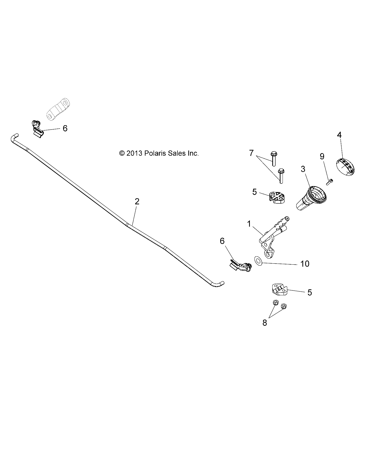 Foto diagrama Polaris que contem a peça 5413299