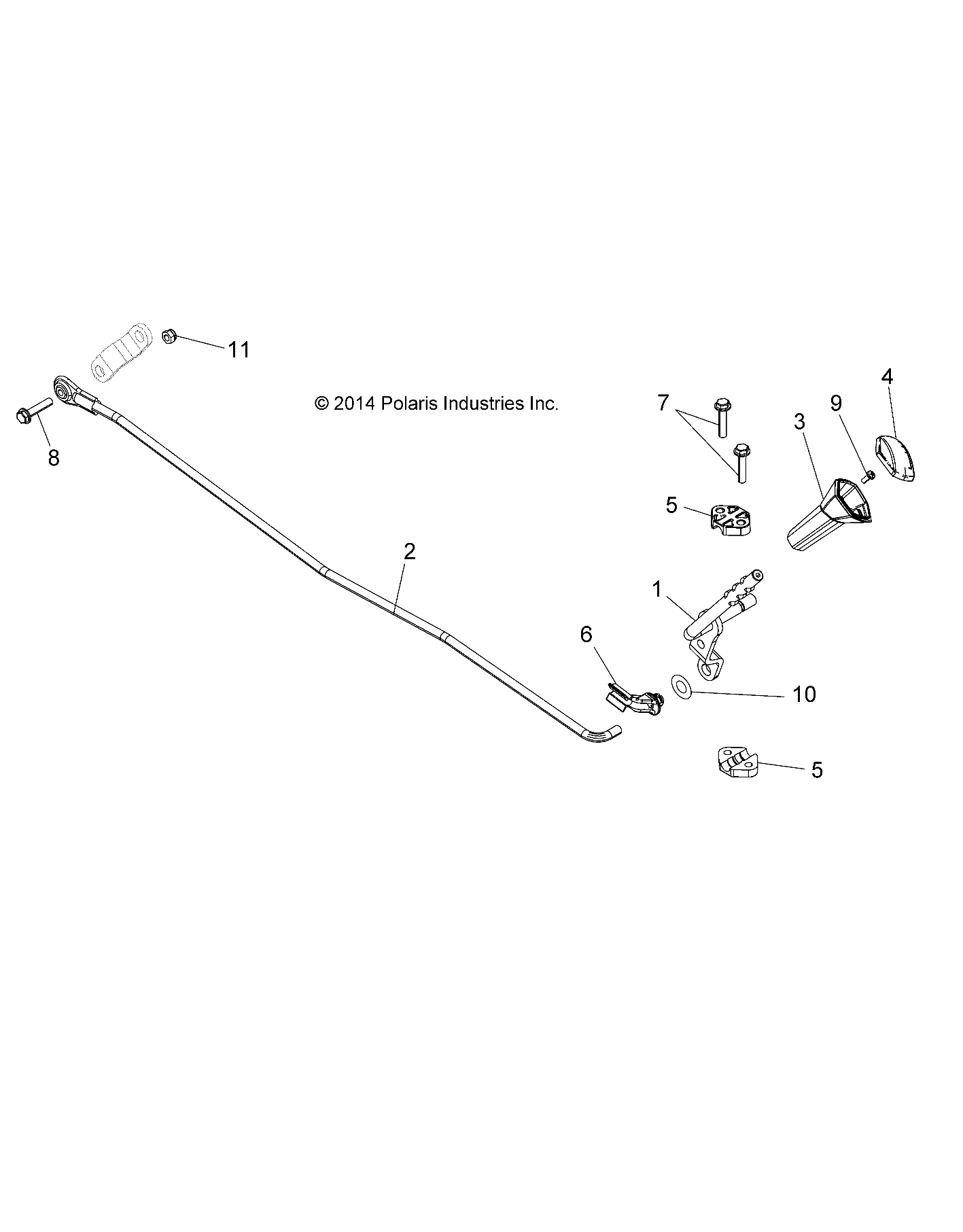 Foto diagrama Polaris que contem a peça 7517208