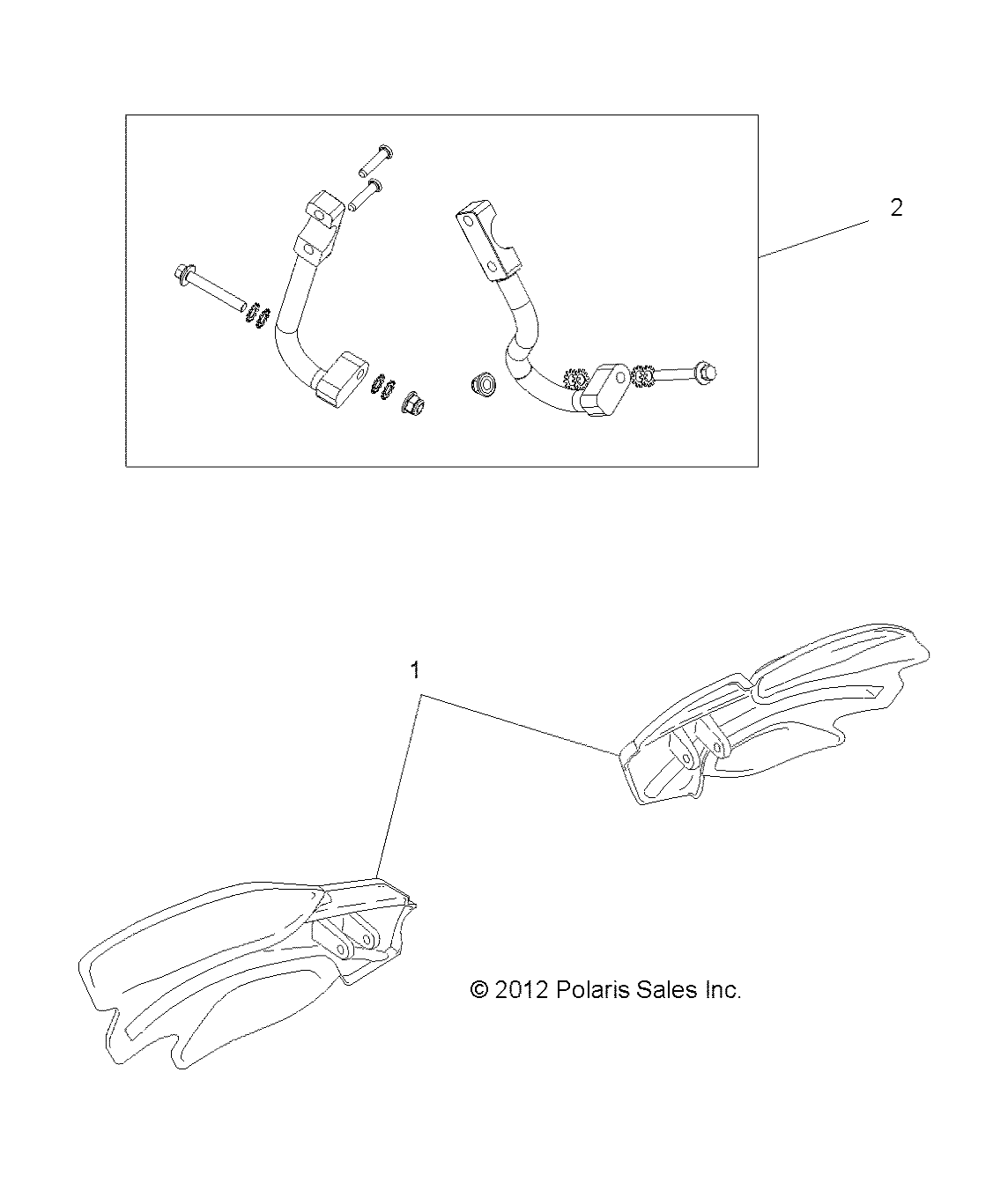 Foto diagrama Polaris que contem a peça 2876845