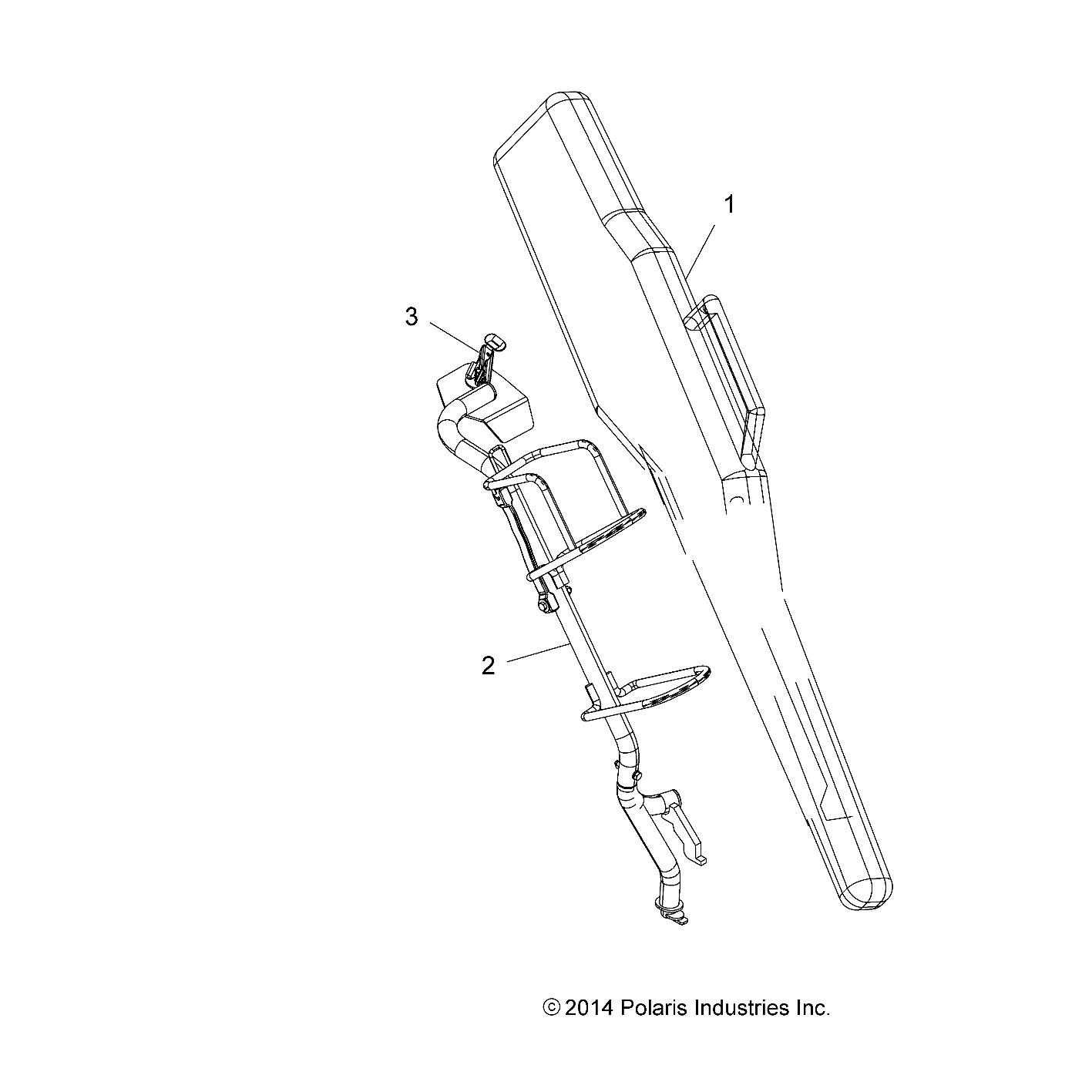 Foto diagrama Polaris que contem a peça 2876420